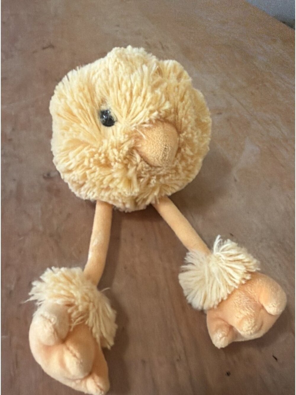 VTG Jellycat Zingy Chick Yellow Plush 7" Long Dangly Legs Retired